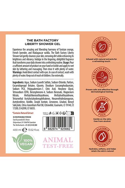 THE BATH FACTORY Liberty Duschgel - 400ml