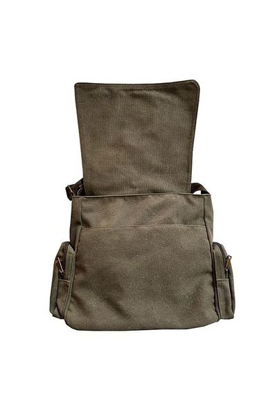 MODA Khaki Messenger Bag Unisex Street Style