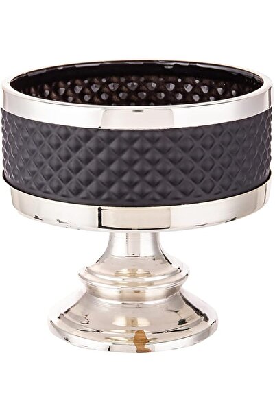 AKDC ZEYVE CANDLE HOLDER SILVER 14CMX14CMX14CM White