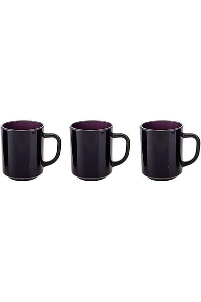 AKDC Coffee Mug 4 Pcs L(7CM) XW(7CM) XH(8CM) Purple