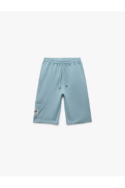 Koton Pantaloni scurți din bumbac, cu buzunare, cu talie