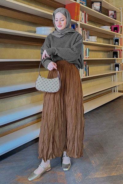 InStyle Καφέ φούστα Kraş