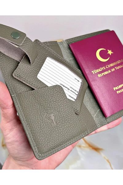 Fil Deri Ετικέτα διαβατηρίου και βαλίτσας μοντέλου 2038 από γνήσιο δέρμα