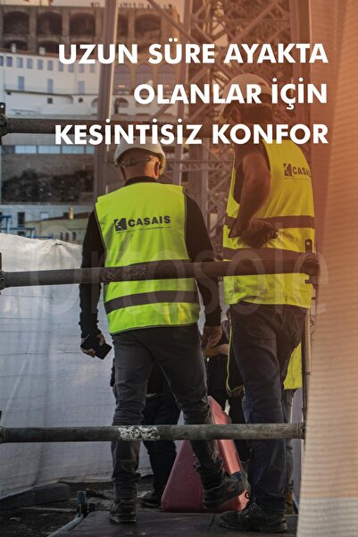 Ortosole OS201 | Yumuşak Jel Destekli, Anti Yorgunluk, Konfor, İş Ayakkabıları ve Botlar için İç Tabanlık
