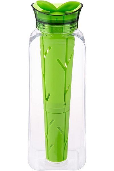 AKDC FELLI SPROUT INFUSION JUG L8CMX10CMX29CM transparent and green