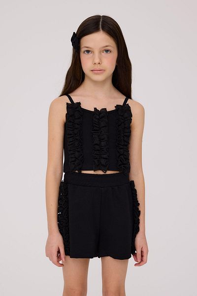 Tyess Bg Store Черна блуза за момичета