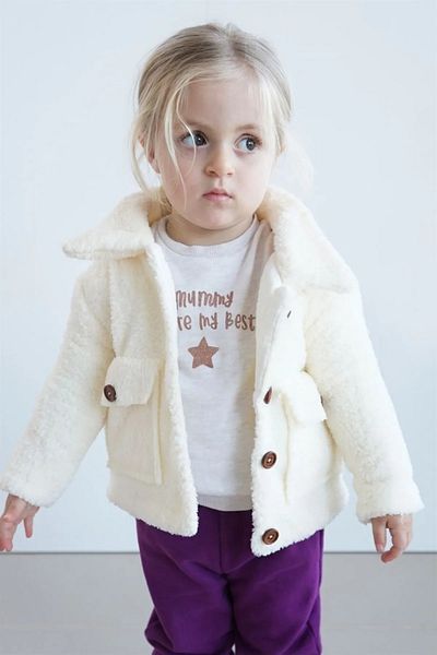 bshood X Silk Atlas Girl's Muslin Lined Plush Jacket
