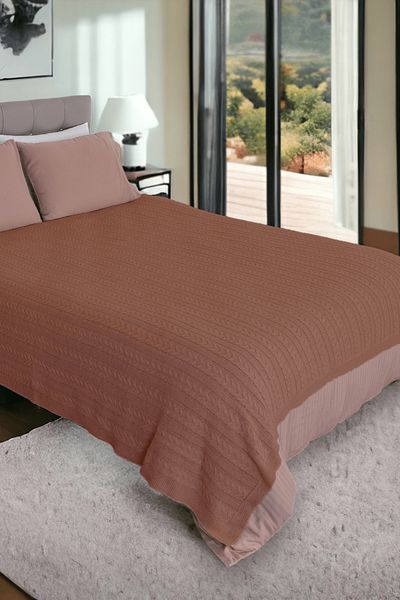 DALİSA Mathilda Knitted Soft Bedspread and Lightweight Blanket for Home Use