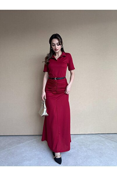 Mooi Butik Berkley Team 3094 - Claret Red