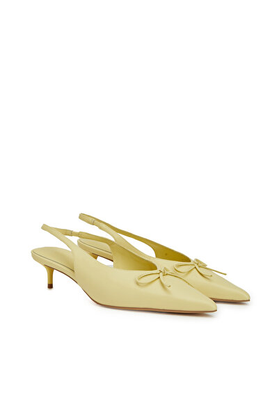Dıvarese Sarı Kadın Topuklu Ayakkabı