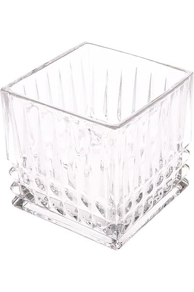 AKDC Glass Bowl Sqr L(15CM) XW(15CM) XH(15CM) Transparent