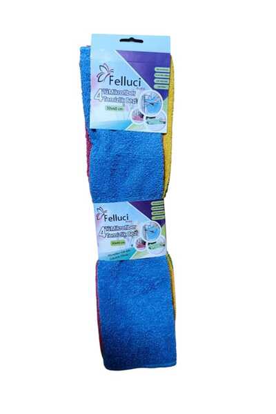 Felluci textile 30x40 4 حمام من الألياف الدقيقة الفيل، قطعة قماش للمطبخ والمكان
