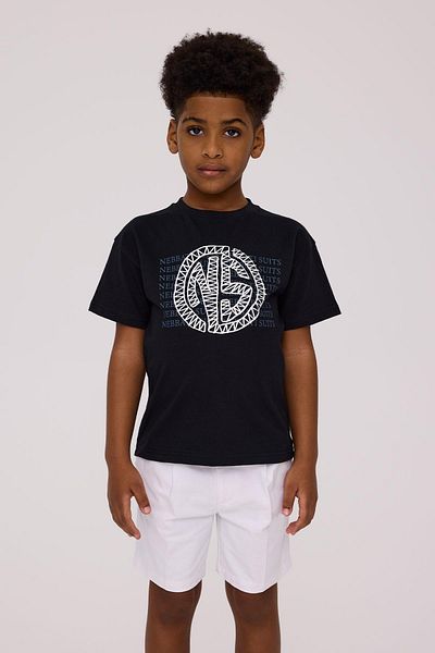 Nebbati Bg Store Tricou negru pentru băiat