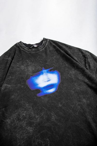 Sekizbiraltı Μπλουζάκι Smoked Colorful Illusion Face Printed Unisex Oversize T-shirt