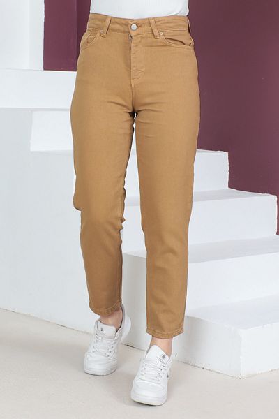 Tesettür Dünyası Mom-Jeanshose TSD230531 Hellbraun