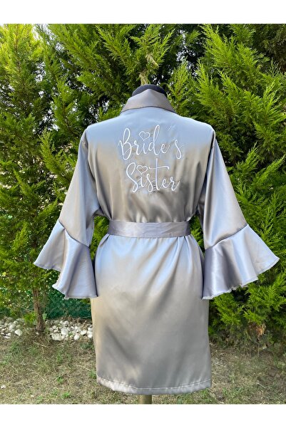 Before To Be Bride Gri Bride’s sister kol volanlı