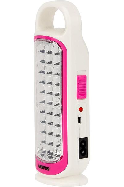 Geepas LED Emergency Lantern with Solar Panel, 33 Hi-Power LEDs, 5 Hours, Portable Design
