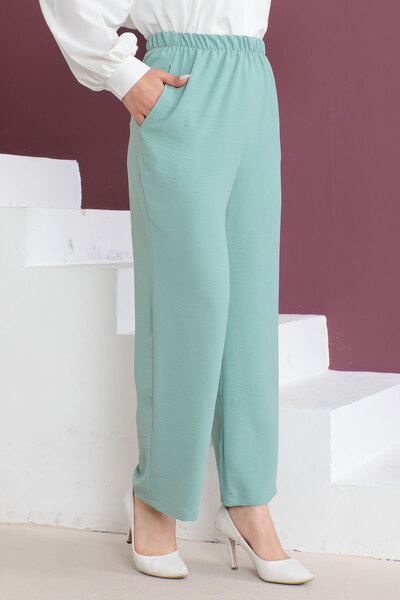 Tesettür Dünyası Kapsované kalhoty Ayrobin Tsd230506 Water Green