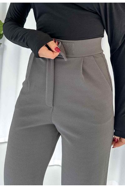 VivaJoy Women's High Waist Pants - Velcro Closure, Lycra Palazzo, Elastic Waist Elastic