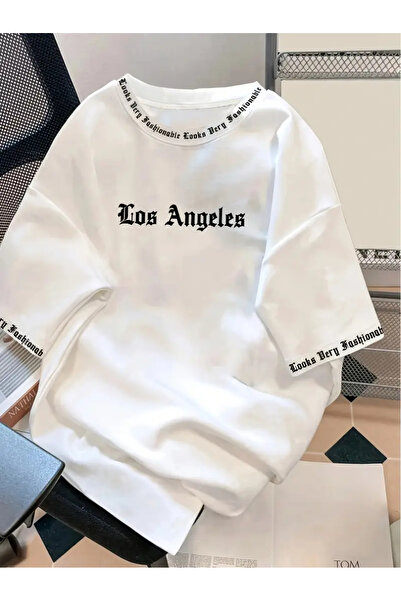 PENTHİLUS Λος Άντζελες- Μπλουζάκι unisex με στάμπα Good Vibrations.