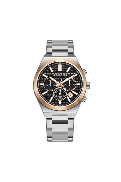 Lee Cooper LC08084.550 Men Multi Function Display Watch & Metal Strap Silver
