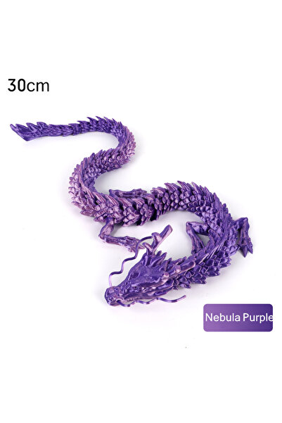 Choice 30cm zilong 3D Printed Conjoined Dragon Ornaments, Movable Cartoon, Creative Dragon Plants, rockery,