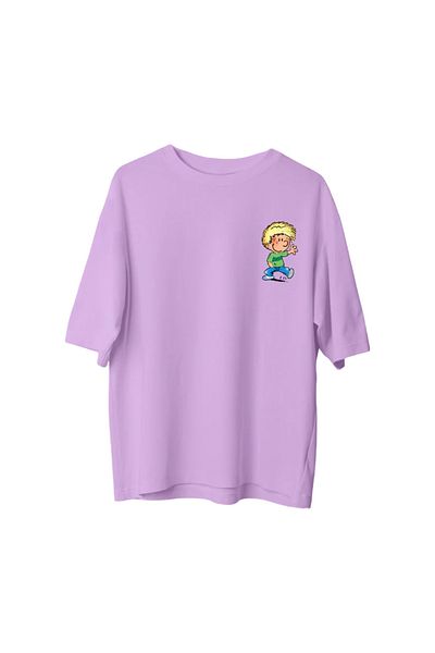 npLStore Μπλουζάκι μεγάλου μεγέθους Unisex Cedric με στάμπα Oversize