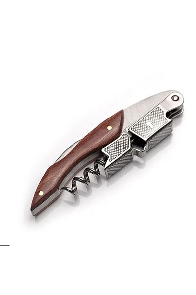 Choice 1 Pieces Size 2 Professional Waiters Corkscrew,wine Key With Ergonomic Wood Grip, Beer Bottle Opener