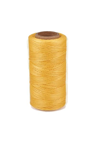 Choice Yellow 260 m Nylon Leather Sewing Waxed Thread, Practical Long Stitching Thread, for Leather Craft D