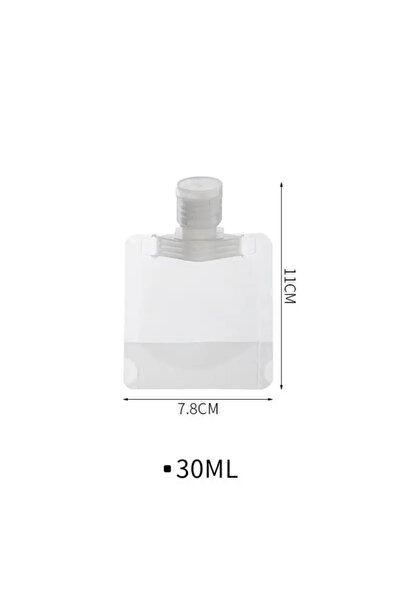 Choice 5 قطع 30 مل 30/50 مل حقيبة موزع لوشن للسفر أكياس قابلة لإعادة الاستخدام شامبو سائل مانع للتسرب وقابلة لإعادة التعبئة