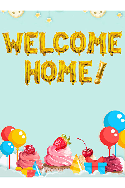 Choice 16INCH gold 16 Inch Welcome Home Letter Balloons Back To School Home P...