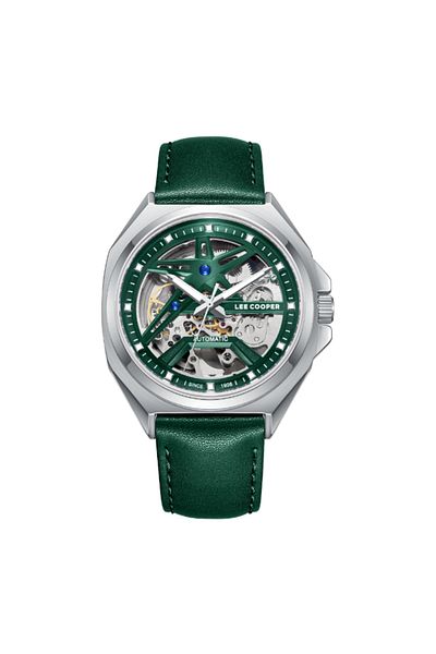 Lee Cooper Men Automatic Dark Green Dial Watch - LC08103.377