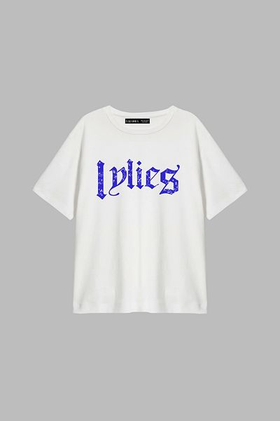 Sekizbiraltı Γυναικείο μπλουζάκι με στάμπα Lylie Relaxed Fit Λευκό