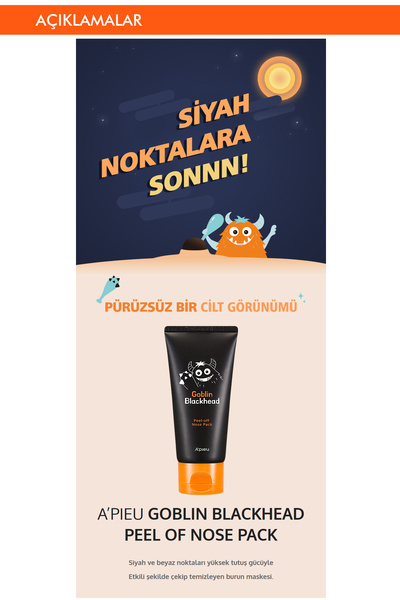 Missha 50ml Blackhead Remover - Peel Off Mask, Goblin Blackhead Peel-Off Nose Pack