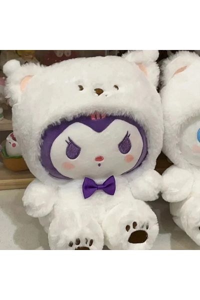 Choice 25cm-C 20CM Sanrio Plushies Hello Kitty Cinnamonroll Kuromi Pochacco Stuffed Plush Doll Cos Bear Cut