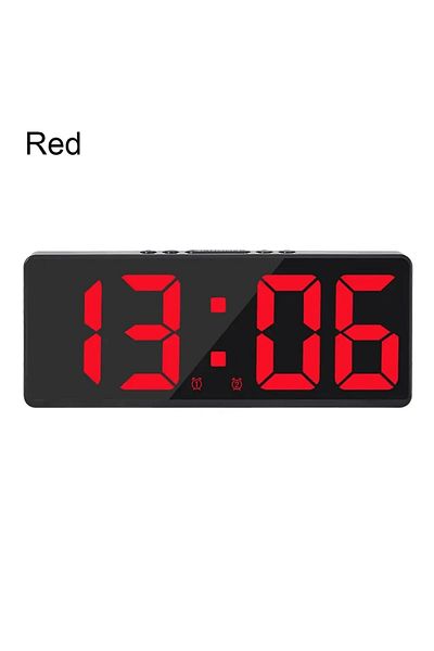 Choice Red LED Digital Electronic Clock Backlight Large Number Alarm Clock Temperature Calendar Bedside Tab
