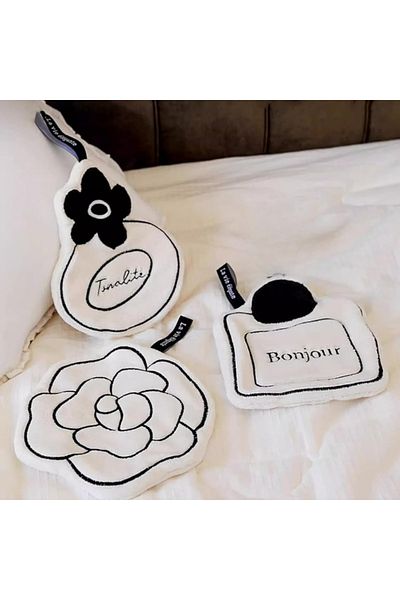 Choice 3pcs Hand Towel French Minimalist Speed Dry Face Towel Hangable Double-layer Thickened Absorbent Han