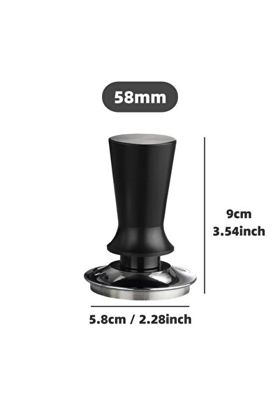 choice2 مكبس قهوة اسبريسو 58 مم ومكبس قهوة باريستا 51 مم و53 مم و58 مم مع زنبرك معايرة من الفولاذ المقاوم للصدأ