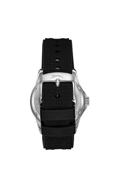 Slazenger SL.9.2412.1.01 Men Automatic Display Watch & Silicone Strap Black