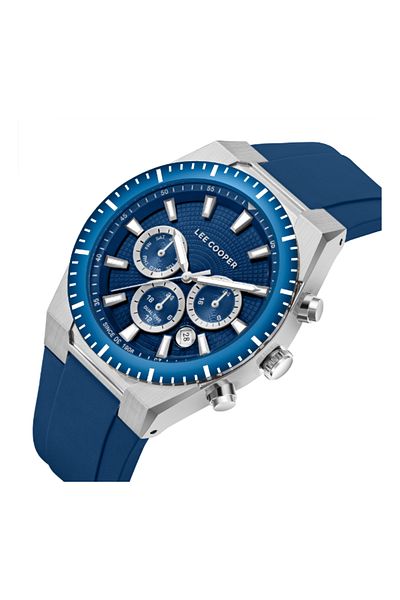Lee Cooper LC08088.399 Men Multi Function Display Watch & Silicone Strap Dark Blue