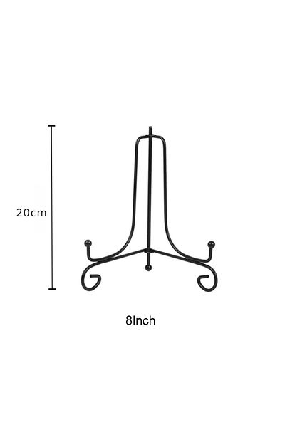 Choice 8inch 1pc Black Iron Diy Craft Bracket Book Holder Photo Pedestal Bowl Picture Frame Plate Rack Disp
