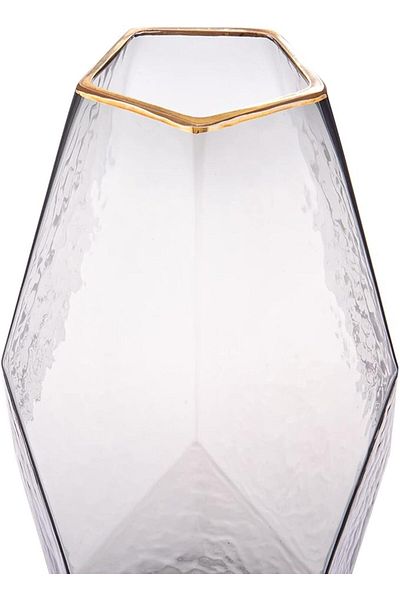 AKDC Glass Vase 13Cm X 13Cm X 23Cm Clear