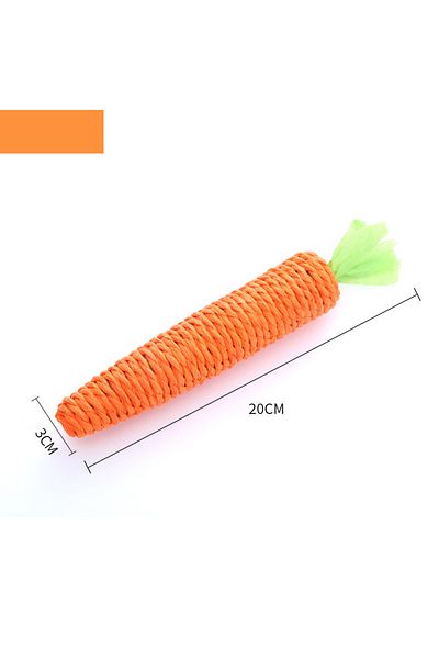 Choice big Cat Toy Carrot Sound Pet Products Bite Resistant Paper Rope Scratcher Clean Teeth Interactive Pl