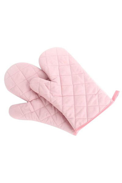 Choice قفازات فرن مقاومة للحرارة باللون الوردي، قطعة واحدة، قفازات فرن ميكروو...