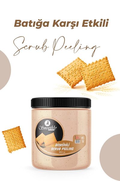 Smoothly 800 g Biscuit Peeling - Anti-Ingrown and Moisture Bomb Body Peeling