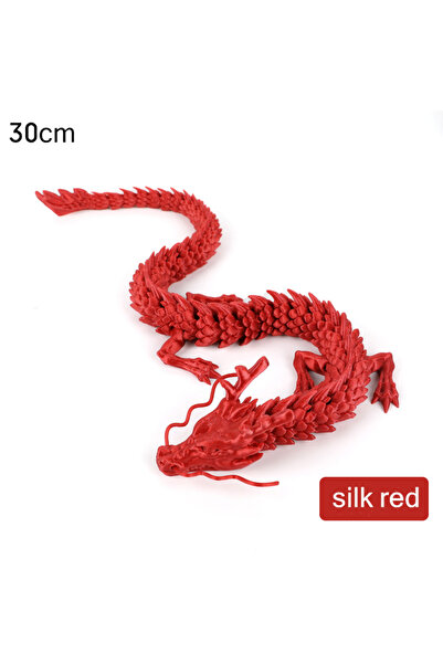 Choice زينة تنين متصلة مطبوعة ثلاثية الأبعاد من هونج لونج بطول 30 سم، رسوم مت...