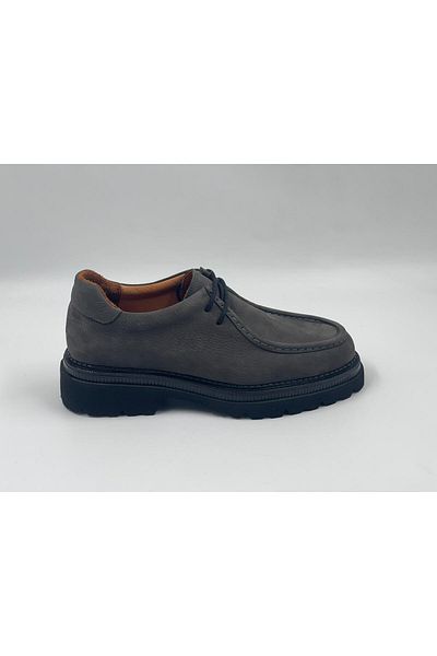 CLASS WOOD ClassWood 19889 Κομψά παπούτσια με ψηλή σόλα Nubuck Grey - Flotur Detailed