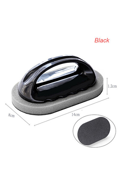 Choice Oval Black Brush Magic Kitchen Sponge Brush Melamine Sponge Cleaning B...
