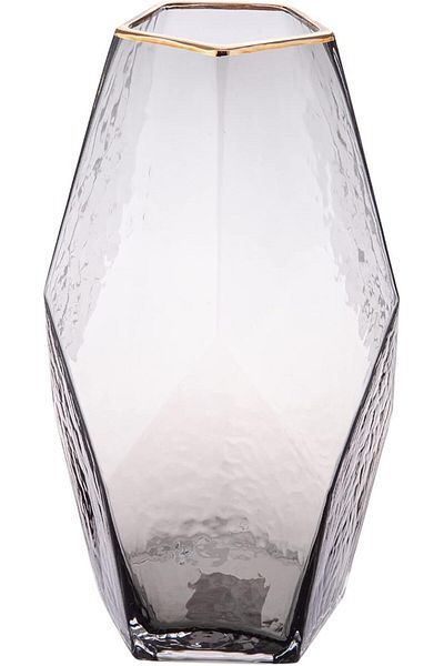 AKDC Glass Vase 13Cm X 13Cm X 23Cm Clear