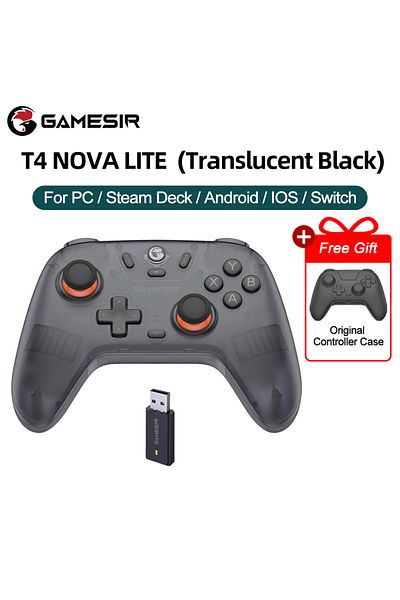 Choice Translucent Black Gamesir Gamepads Pc Switch Controller Nova Lite Controle Bluetooth Hall Effective